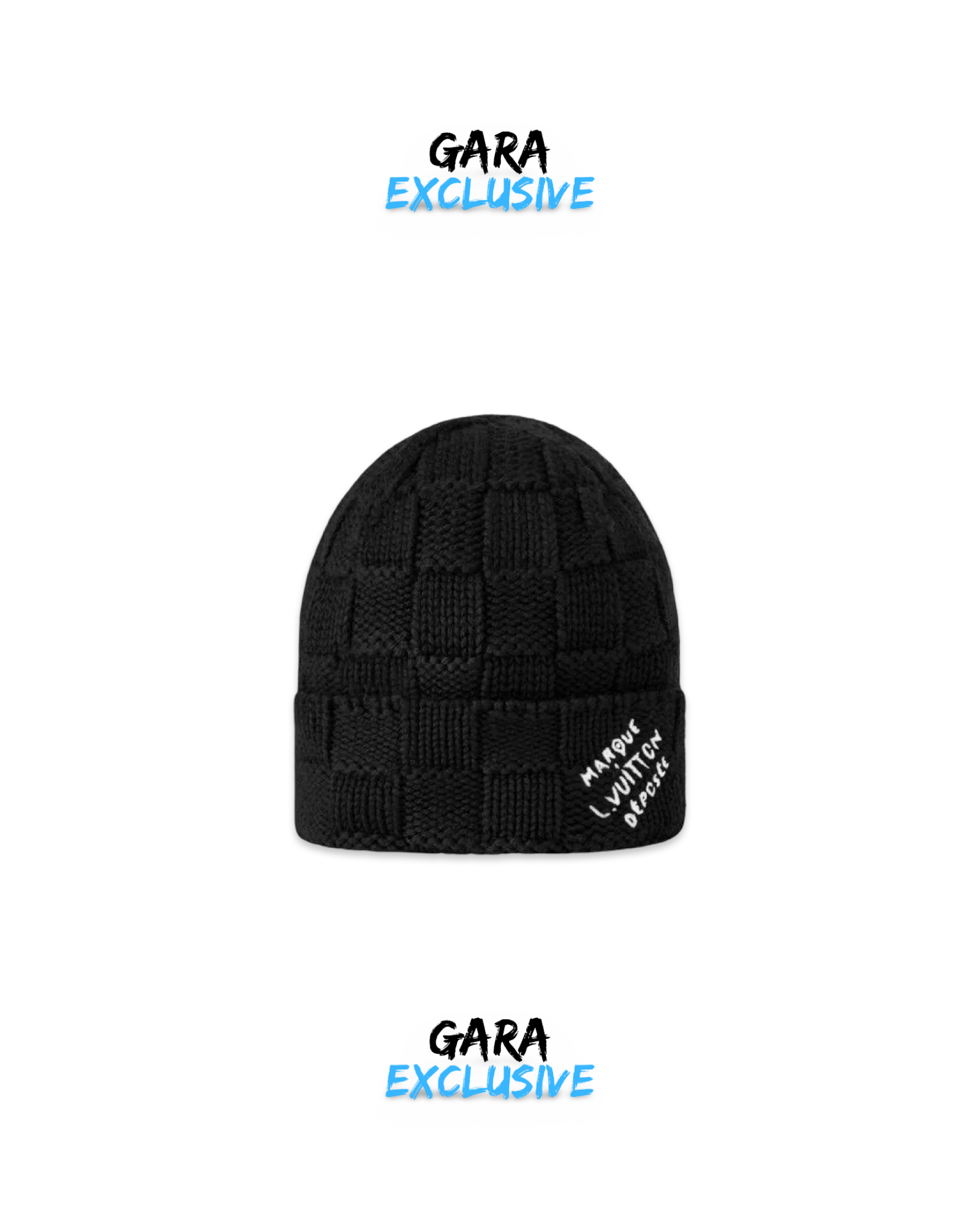 V Beanie Black