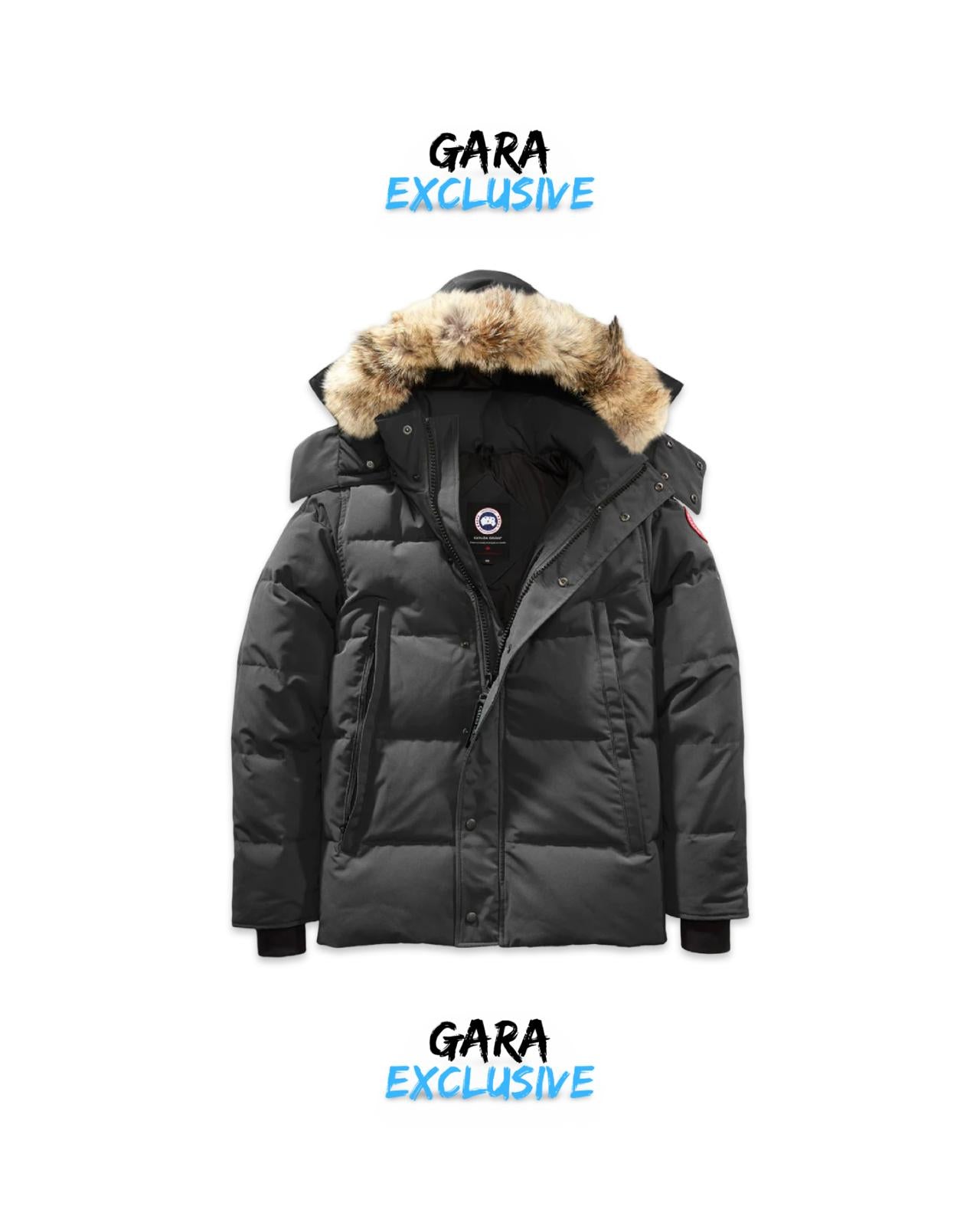 CLEARANCE Fur Parka Grey